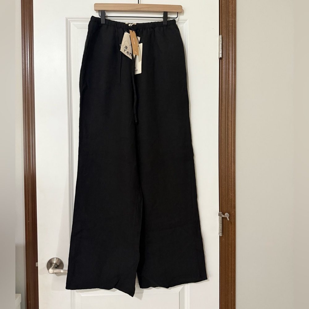 NWT a.ren 100% linen pants
